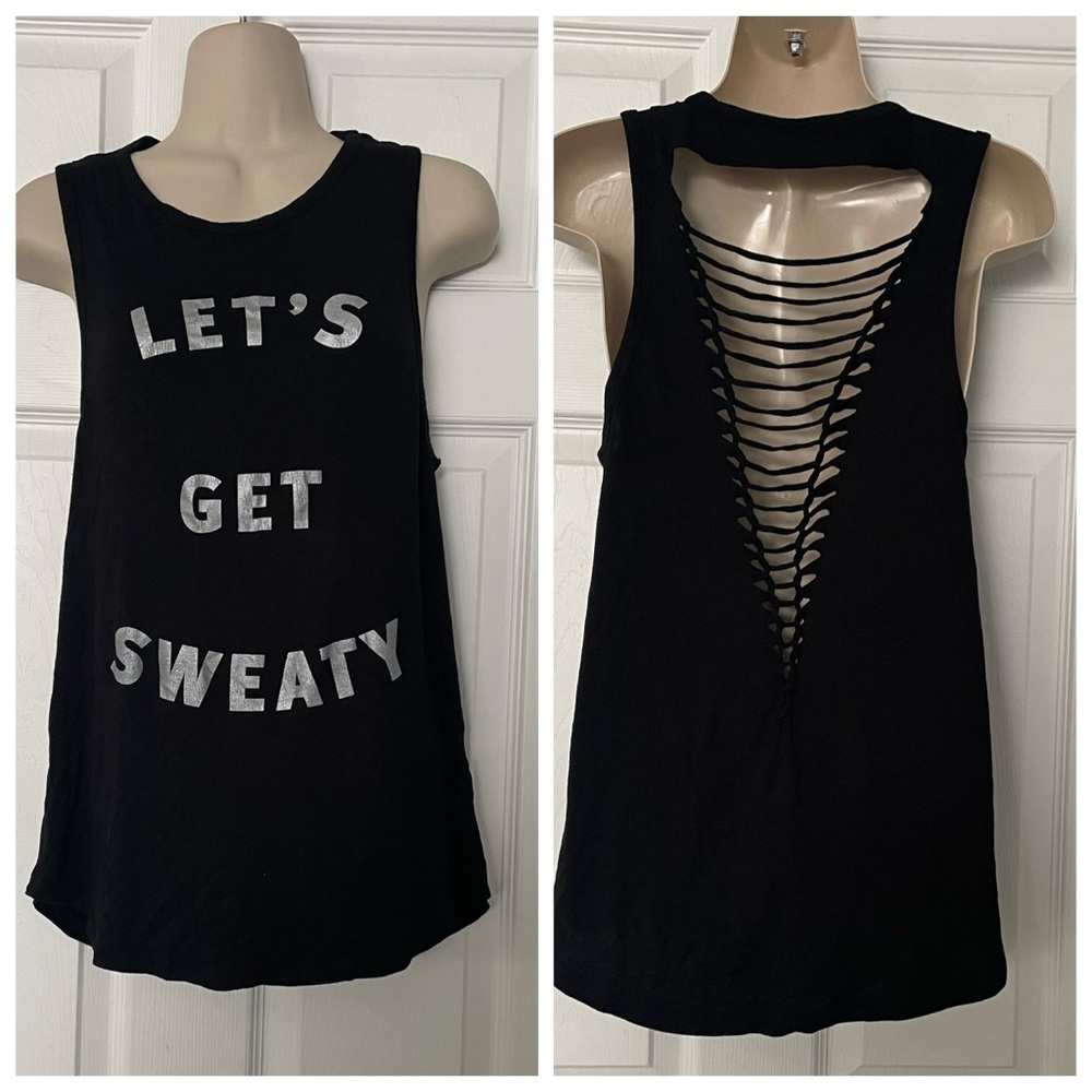 Let’s Get Sweaty House of Tens Distressed Tank